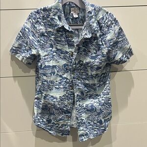 Kids shark Blue Patterned Shirt